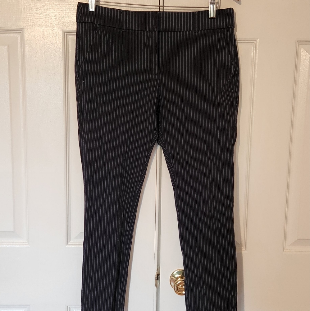 Loft Crop Pinstripe Ankle Pant